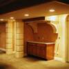 service counter in basement